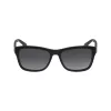 Lacoste L683SP unisex kvadratiniai akiniai nuo saulės juodi/pilki 55 mm