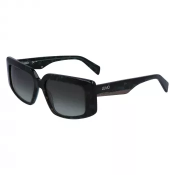 LIU JO Moteriški akiniai nuo saulės LJ791S-428 Cat Eye mėlyni gradientiniai acetatiniai UV400 54mm