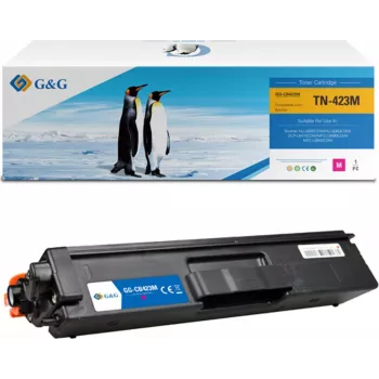 G&G XL Tonerio kasetė, suderinama su Brother TN-423M, rausvai raudona (magenta)