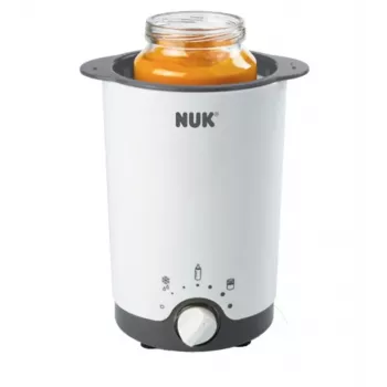 NUK Thermo 3-in-1 Buteliukų ir maisto šildytuvas su garų šildymu, baltas/juodas, 7,6 cm kamera