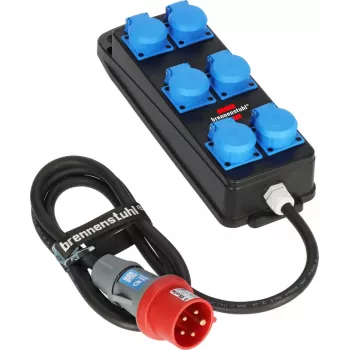 Brennenstuhl BSV P CEE Power Distributor 400V 16A 6-Way Schuko