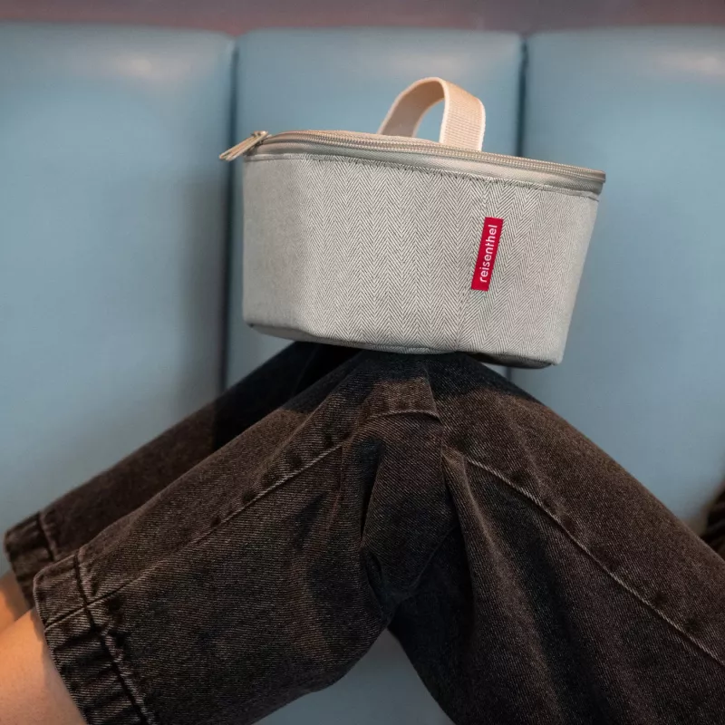 Reisenthel Coolerbag M Pocket Herringbone Sand