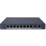 Hikvision DS-3E1510P-EI/M(B) LinkVu 10-Port Layer 2 Managed PoE Switch su 8 PoE prievadais ir 2 SFP jungtimis