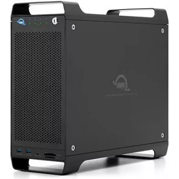 OWC ThunderBay Flex 8 - 8-Bay Storage/Dock/PCIe Enclosure with 2x Thunderbolt 3 Ports, SoftRAID XT, Black