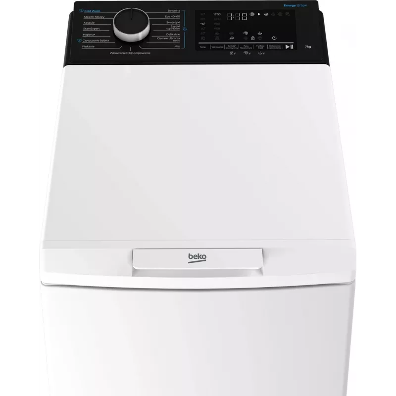 BEKO TB721DBVESPL Priekinio pakrovimo skalbimo mašina, 7 kg, 1200 aps./min., balta/juoda