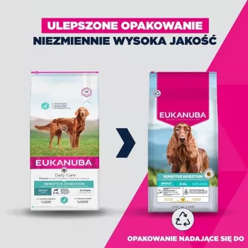 Eukanuba Special Care Sensitive Digestion Dry Dog Food for Adult Small & Medium Breeds, Lamb & Rice, 12 kg