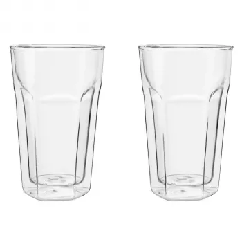 Leopold Vienna Latte Macchiato stiklinė 280 ml, 2 vnt. komplektas, dvigubo sienelės borosilikatinis stiklas