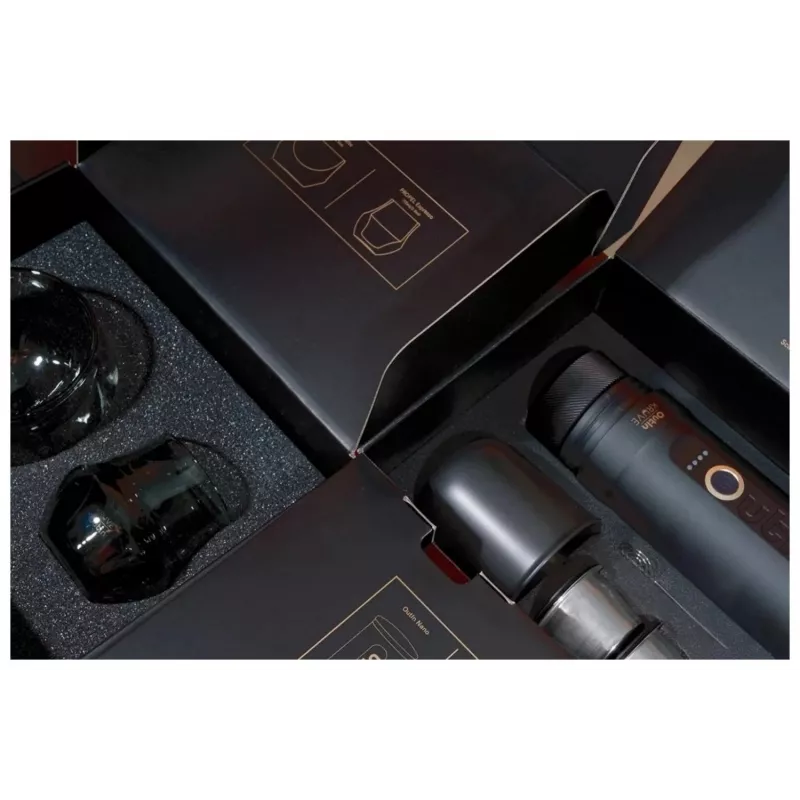 OutIn Nano x Kruve Portable Espresso Maker Gift Set Black/Gold