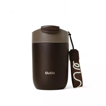 OutIn Travel Tumbler Terra Brown 450 ml