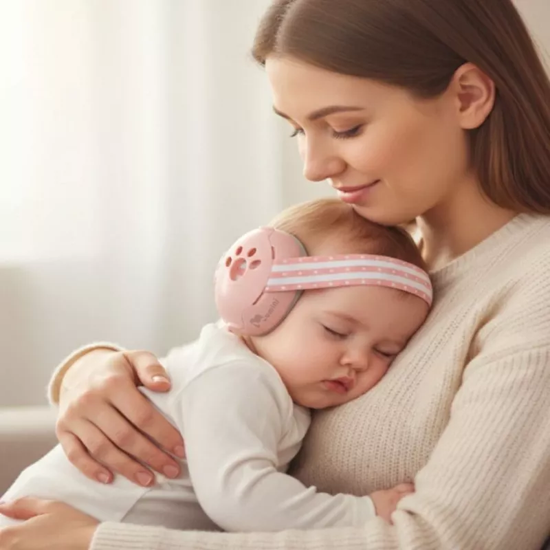 Momini vaikiškos triukšmą slopinančios ausinės Mimi Pink
