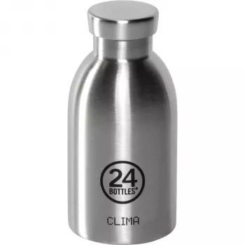 24Bottles Clima Bottle Brushed Steel 330 ml