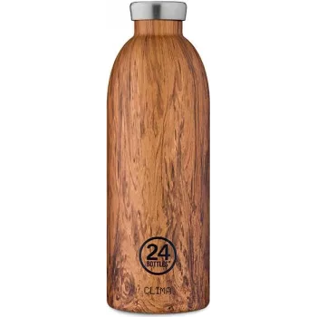 24Bottles Clima Bottle Sequoia Wood 850 ml