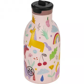 24Bottles 1824 Daily Use Insulated Bottle 330 ml Straw Lid Polypropylene Stainless Steel