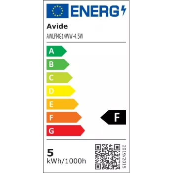 Avide LED Filament Mini Globe lemputė 4.5W E14 šilta balta 2700K