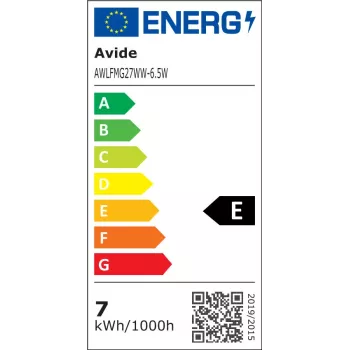 Avide LED lemputė White Filament Mini Globe 6,5W E27 Šilta balta 2700K
