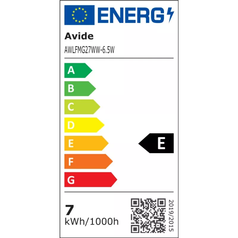 Avide LED lemputė White Filament Mini Globe 6,5W E27 Šilta balta 2700K