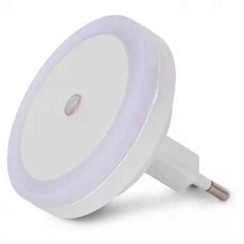 ENTAC Night Light 0.5W Circular Cool White with Dusk-to-Dawn Sensor