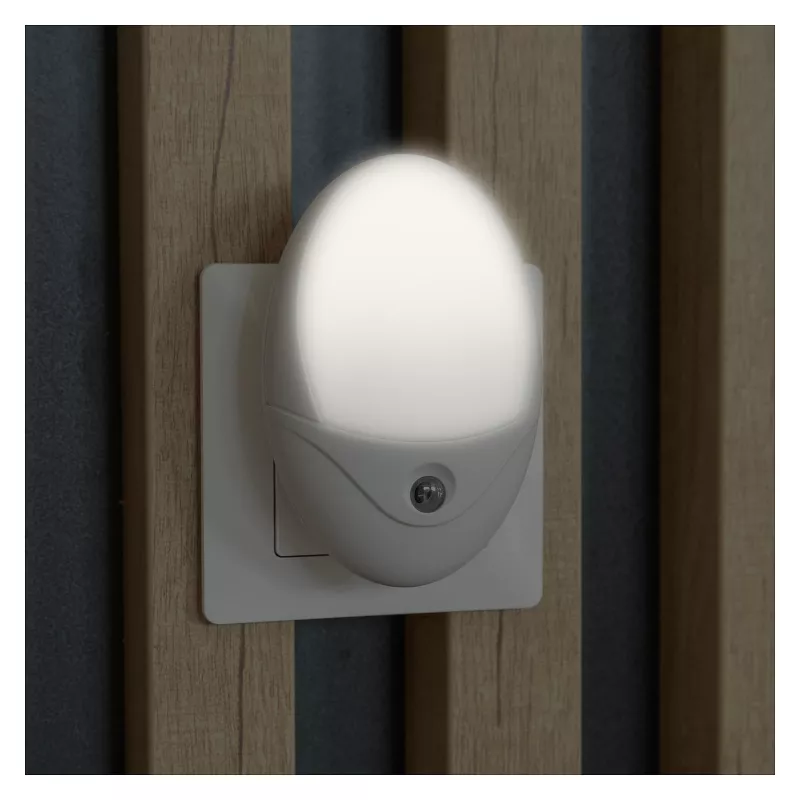 ENTAC Night Light 0,5W Oval Cool White White Dusk-to-Dawn Sensor