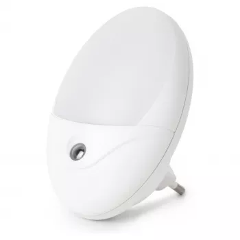 ENTAC Night Light 0.5W Oval Cool White White Dusk-to-Dawn Sensor