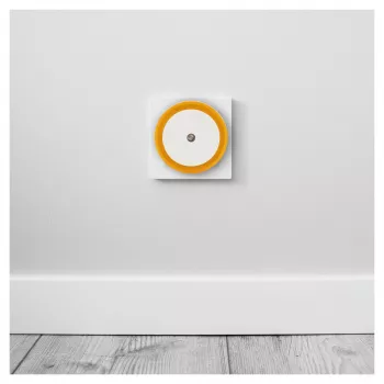 ENTAC Night Light 0.5W Round Warm White Orange Dusk-to-Dawn Sensor