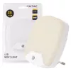 ENTAC Night Light 0,5W Square Warm White with Dusk-to-Dawn Sensor