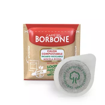 Caffè Borbone Miscela Rossa 44mm ESE System kavos kapsulės 100 vnt. po 7,2 g