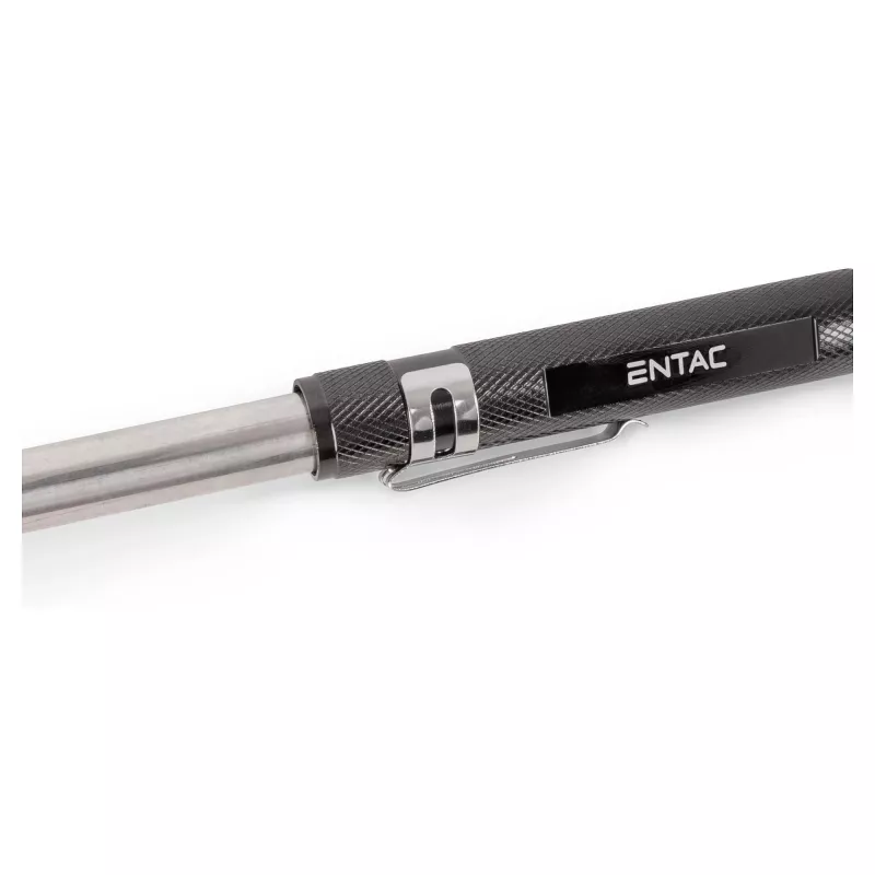 ENTAC EFL-1W-FLEX-ALU 1W LED žibintuvėlis su teleskopiniu kakleliu, aliuminis, juodas