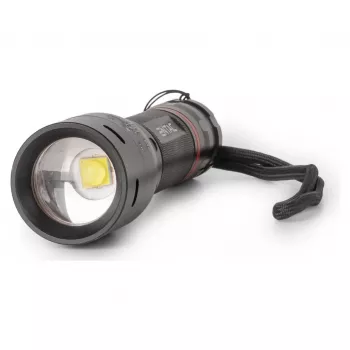 ENTAC EFL-ZOOM-5W-ALU Zoomable LED Flashlight 350 Lumens Black
