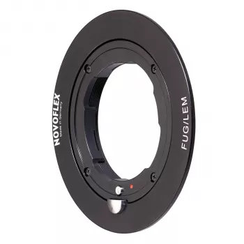 Novoflex FUG/LEM Leica M objektyvo į Fujifilm GFX fotoaparato adapteris, juodas
