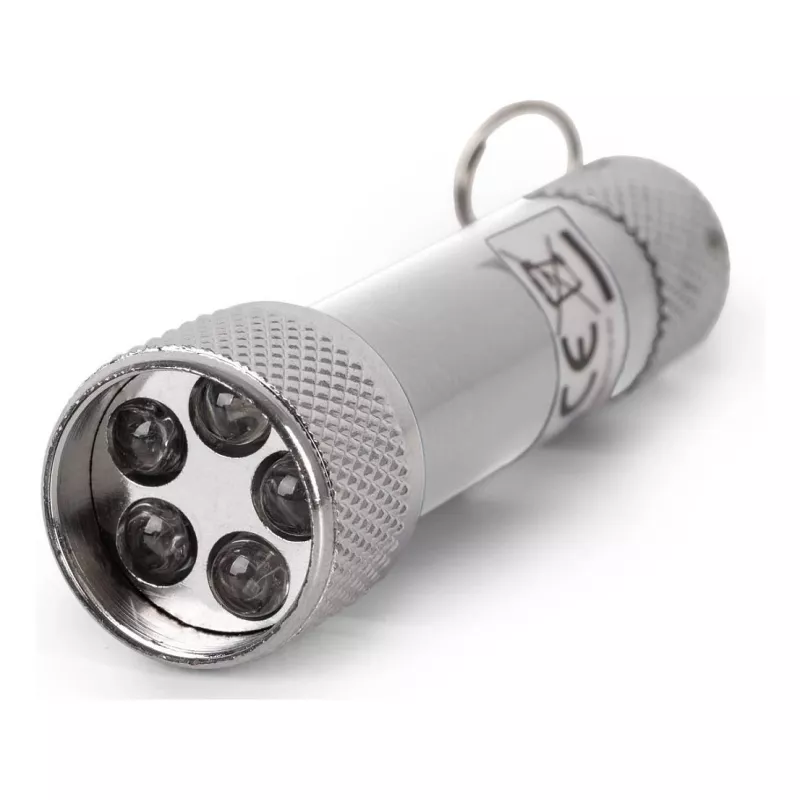 ENTAC 5 LED raktų pakabuko žibintuvėlis sidabrinis