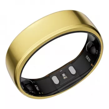 RingConn Smart Ring Gen2 – King Gold, dydis 7 – sveikatos ir kūno rengybos stebėjimo žiedas su širdies ritmo, SpO2 ir streso stebėjimu