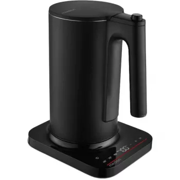 MEDION MD 12106 Elektrinis virdulys 1,5L 2200W Juodas Nerūdijantis plienas Šildymo palaikymo funkcija