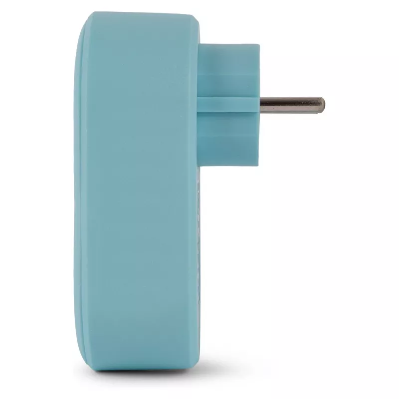 ENTAC Kištukinis adapteris su 2x USB-A mėlynas