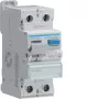 HAGER CDF525D Apsauginis išjungiklis 2P 10kA 25A 30mA F tipo