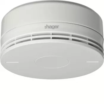 Hager RFM100D belaidis dūmų detektorius su įmontuota sirena