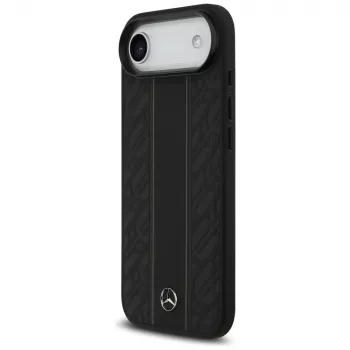 Mercedes-Benz odinis Laurel Leaves Stripes MagSafe dėklas iPhone Air, juodas