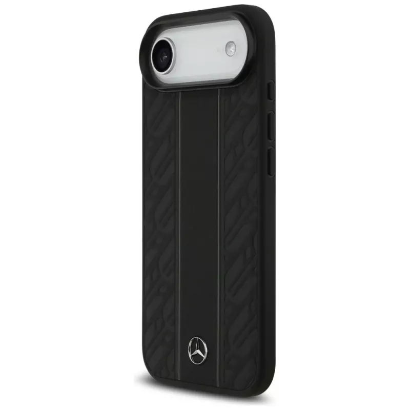 Mercedes-Benz odinis Laurel Leaves Stripes MagSafe dėklas iPhone Air, juodas