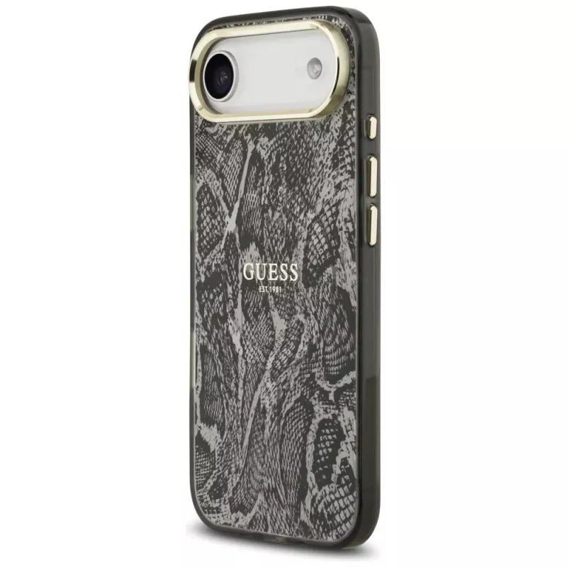 Guess Python Pattern MagSafe Dėklas, skirtas iPhone Air - Juodas