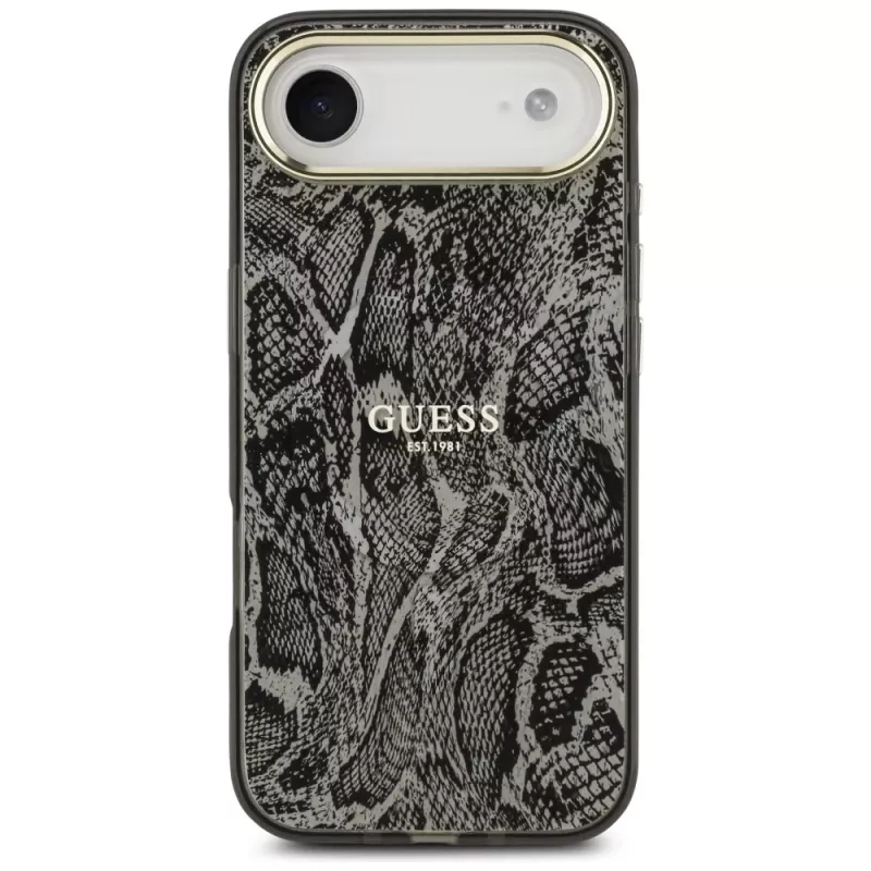 Guess Python Pattern MagSafe Dėklas, skirtas iPhone Air - Juodas