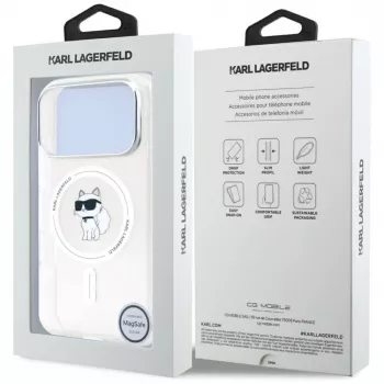 Karl Lagerfeld IML Choupette MagSafe Case, skaidrus, skirtas Apple iPhone 17 Pro Max