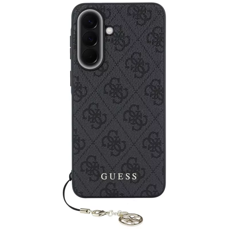 Guess 4G Charm Protective Case for Samsung Galaxy A34 5G, Black