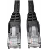 Tripp 25ft Cat6 Gigabit Snagless Molded Patch Cable RJ45 M/M Black