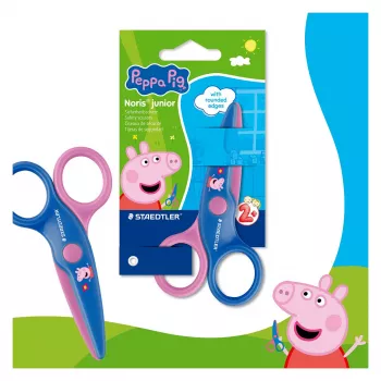 STAEDTLER Noris Junior Peppa Pig vaikiškos saugios žirklės 130 mm