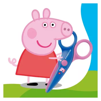 STAEDTLER Noris Junior Peppa Pig vaikiškos saugios žirklės 130 mm