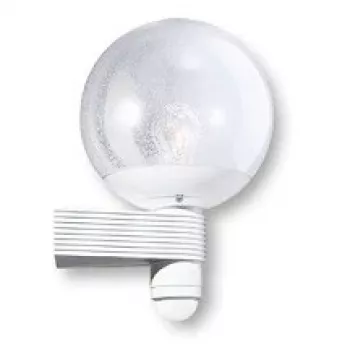 Steinel L400S balta lauko sieninė šviestuvas su jutikliu, 60W, E27