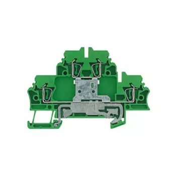 Weidmüller Universal Terminal Block, Gelb/Grün, 2,5 mm², Schraubanschluss, 50 Stück
