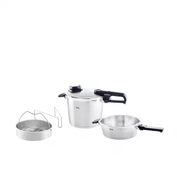 Fissler Vitavit Premium Duo Set Slėginis Puodas, 6 ir 2,5 L