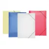 PAGNA Elastic Band Document Folder A3 PP 3 Flaps Dark Pink