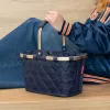 Reisenthel carrybag XS frame rhombus midnight gold