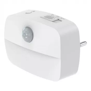 ANSMANN NL30 AC 1,5W Dusk-to-Dawn LED Night Light with Sensor, Warm White, 15 lm, White